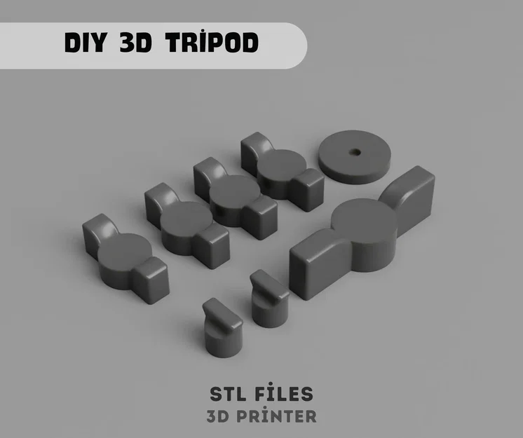 Tripod Đa Năng 3D - Giá Đỡ Máy Ảnh và Điện Thoại Điều Chỉnh Được (File STL) - Image 8