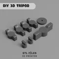 Tripod Đa Năng 3D - Giá Đỡ Máy Ảnh và Điện Thoại Điều Chỉnh Được (File STL) - Thumbnail 8
