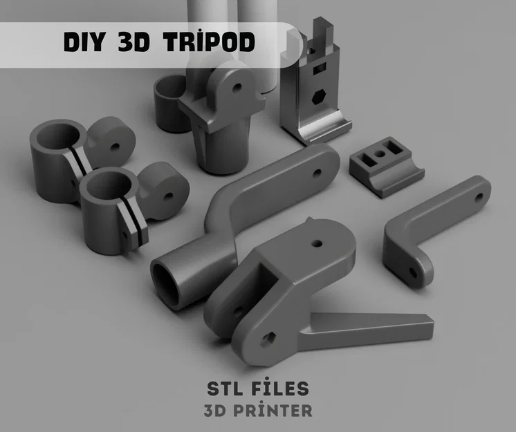 Tripod Đa Năng 3D - Giá Đỡ Máy Ảnh và Điện Thoại Điều Chỉnh Được (File STL) - Image 9