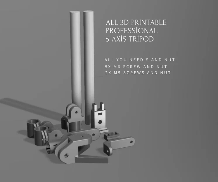 Tripod Đa Năng 3D - Giá Đỡ Máy Ảnh và Điện Thoại Điều Chỉnh Được (File STL) - Image 10