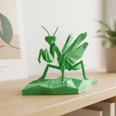 Tượng Bọ Ngựa Cầu Nguyện Low-Poly