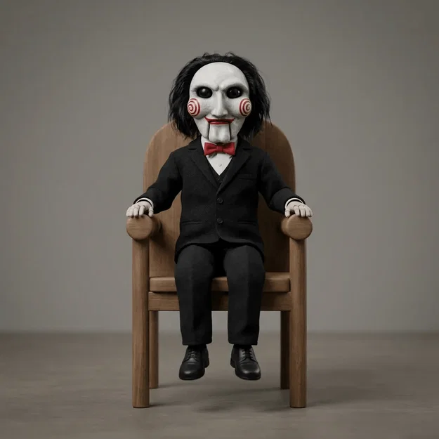 Mô hình 3D Billy the Puppet từ phim kinh dị Saw (2004) để bàn - Image 1