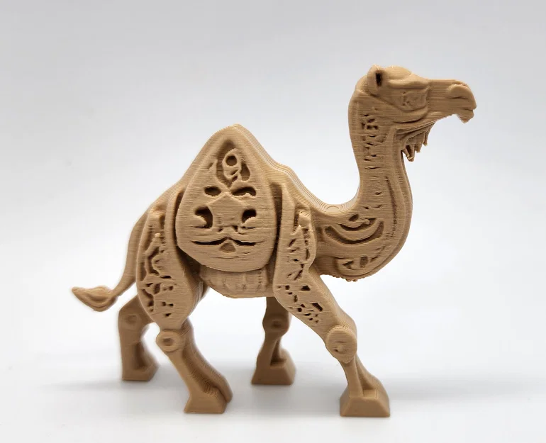 Mô hình đồ chơi lạc đà chạm khắc gỗ - Image 2