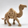 Mô hình đồ chơi lạc đà chạm khắc gỗ - Thumbnail 2