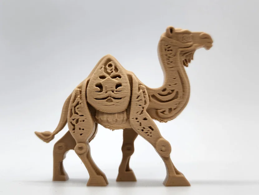 Mô hình đồ chơi lạc đà chạm khắc gỗ - Image 4