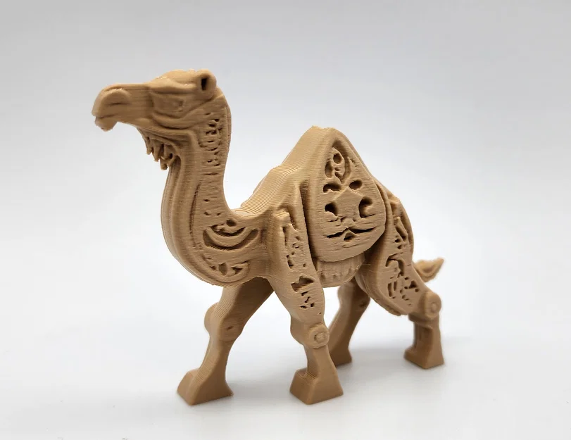 Mô hình đồ chơi lạc đà chạm khắc gỗ - Image 6