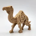 Mô hình đồ chơi lạc đà chạm khắc gỗ - Thumbnail 6