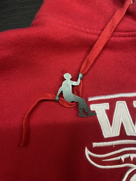 Bead Hình Người Leo Núi Cho Dây Áo Hoodie - Image 1