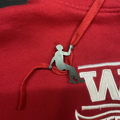 Bead Hình Người Leo Núi Cho Dây Áo Hoodie