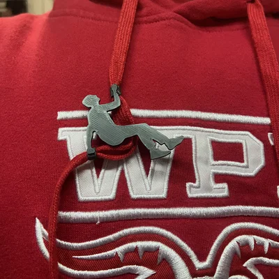 Bead Hình Người Leo Núi Cho Dây Áo Hoodie