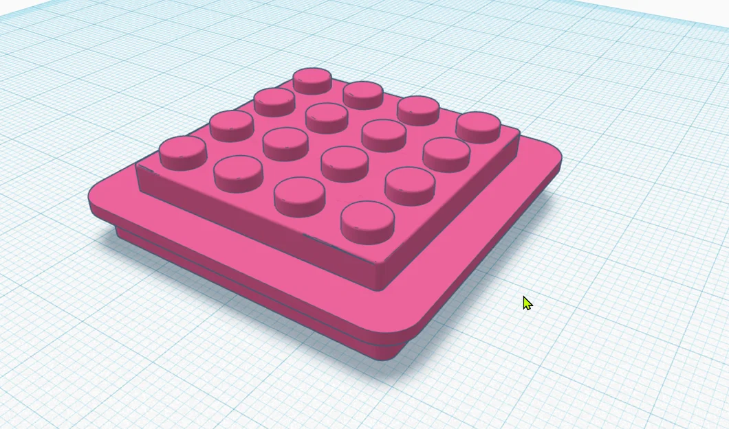 Gridfinity 1x1 tích hợp Lego 4x4 - Image 1