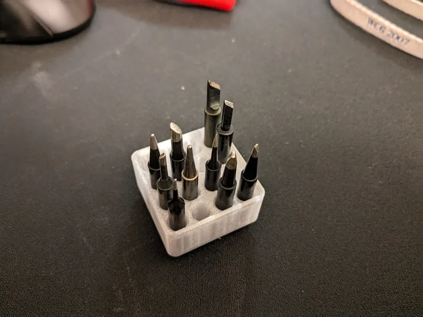 Khay đựng 16 đầu hàn Gridfinity có khóa chống rơi - Image 3