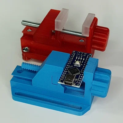 Miniature Vice 2.0: Ê-tô mini in 3D 100%, không cần dùng ốc kim loại