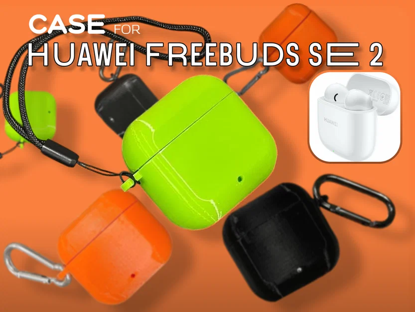 Vỏ bảo vệ in 3D cho Huawei FreeBuds SE 2 bền đẹp - Image 1