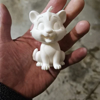 Mô hình chú hổ con 3D dễ thương trang trí để bàn