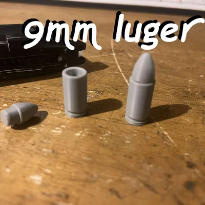 Mô hình mô phỏng viên đạn 9mm Luger