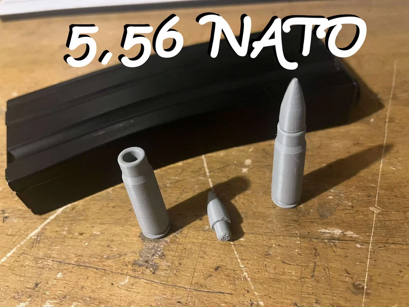Mô hình mô phỏng viên đạn 5.56 NATO - Image 1