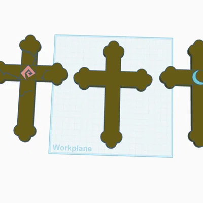 Bộ sưu tập mô hình thánh giá 3D phong cách Roblox Doors