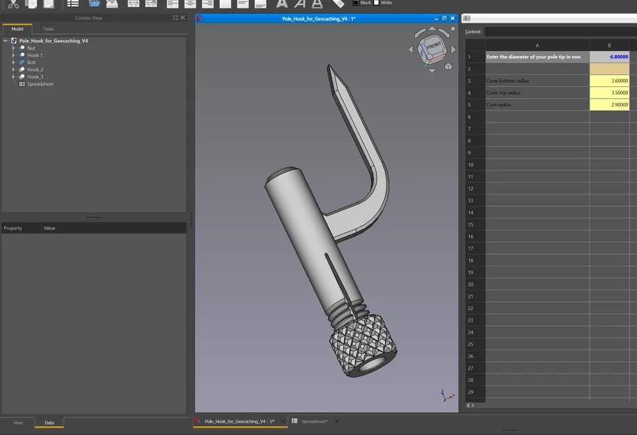 Hệ thống móc câu cho cần câu Geocaching (Parametric) - Image 4