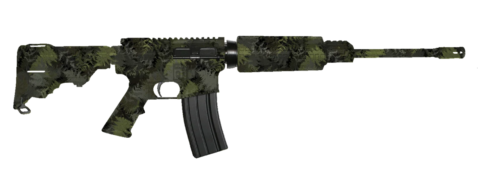 Khuôn phun sơn họa tiết lá dương xỉ (Fern Camo Stencil) cho mô hình - Image 1