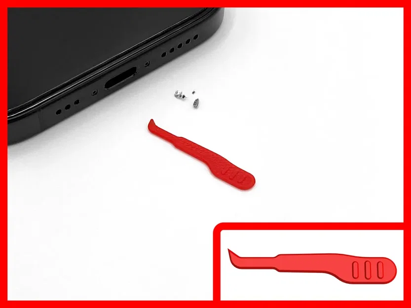 Dụng cụ vệ sinh cổng sạc USB-C 3D nhỏ gọn và tiện lợi - Image 1