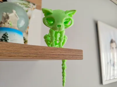 Mô hình chú mèo xương (Skeletal cat) trang trí Halloween độc đáo - Image 1