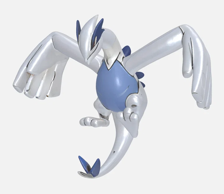 Mô hình 3D Pokemon huyền thoại Lugia cực đẹp cho fan sưu tầm - Image 1