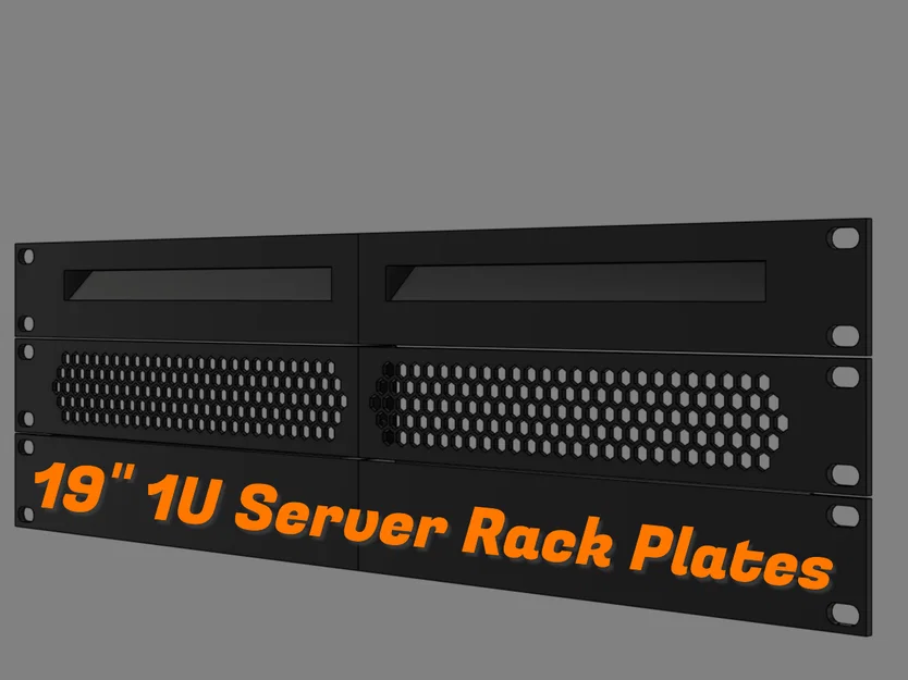 Tấm che tủ rack 19 inch 1U, 2U & 3U - Image 1