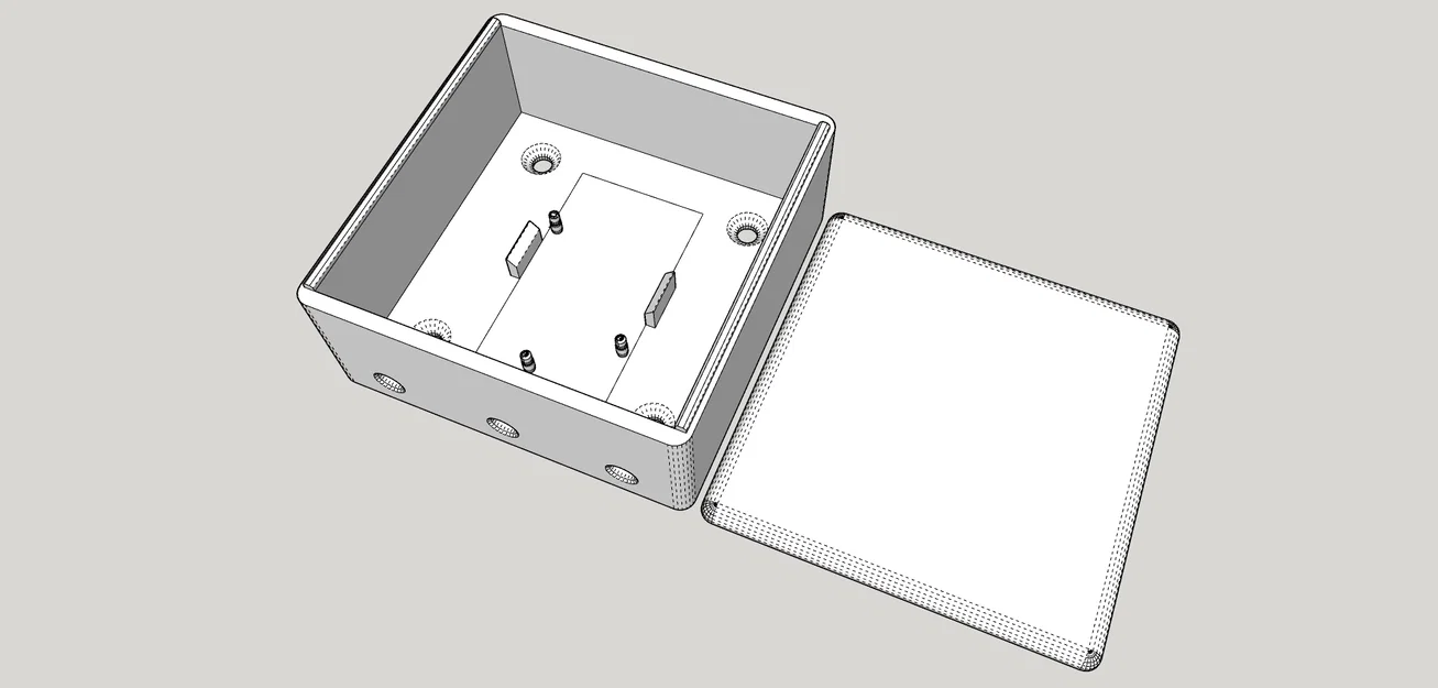 Vỏ hộp bảo vệ bo mạch Homematic HmIP-PCBS (3D Printing Model) - Image 1