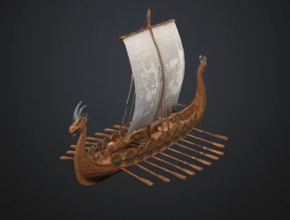 Mô hình thuyền Viking Longship v2 - Độc đáo và đầy chi tiết - Image 1