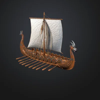 Mô hình thuyền Viking Longship v2 - Độc đáo và đầy chi tiết