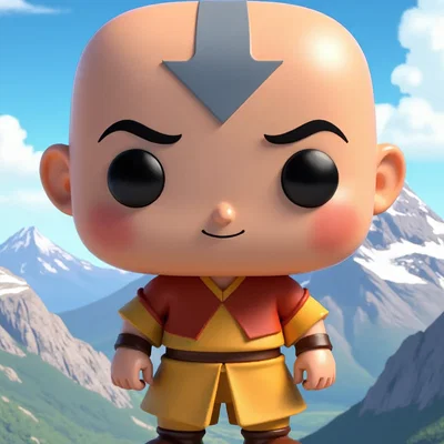 Mô hình 3D Avatar Aang - The Last Airbender