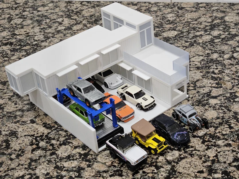 Mô hình Nhà Container 1:64 - Phụ kiện trưng bày cho xe Hot Wheels - Image 3