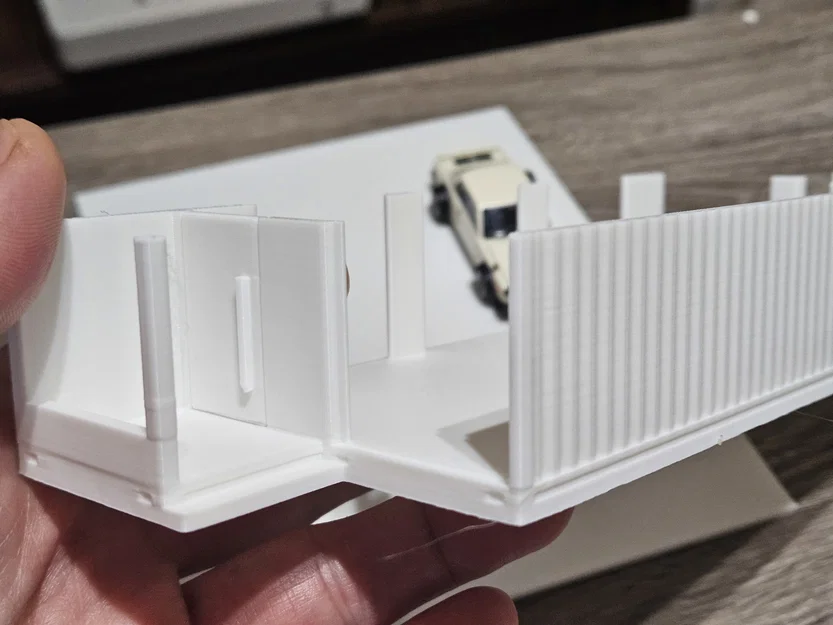 Mô hình Nhà Container 1:64 - Phụ kiện trưng bày cho xe Hot Wheels - Image 6