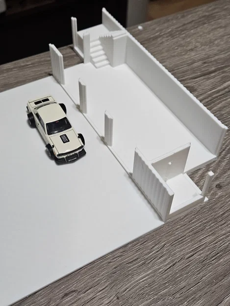 Mô hình Nhà Container 1:64 - Phụ kiện trưng bày cho xe Hot Wheels - Image 11