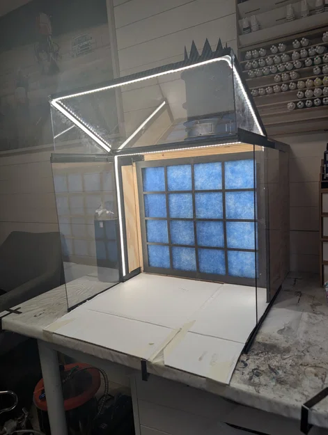 Buồng phun sơn Airbrush và hệ thống thông gió - Image 3