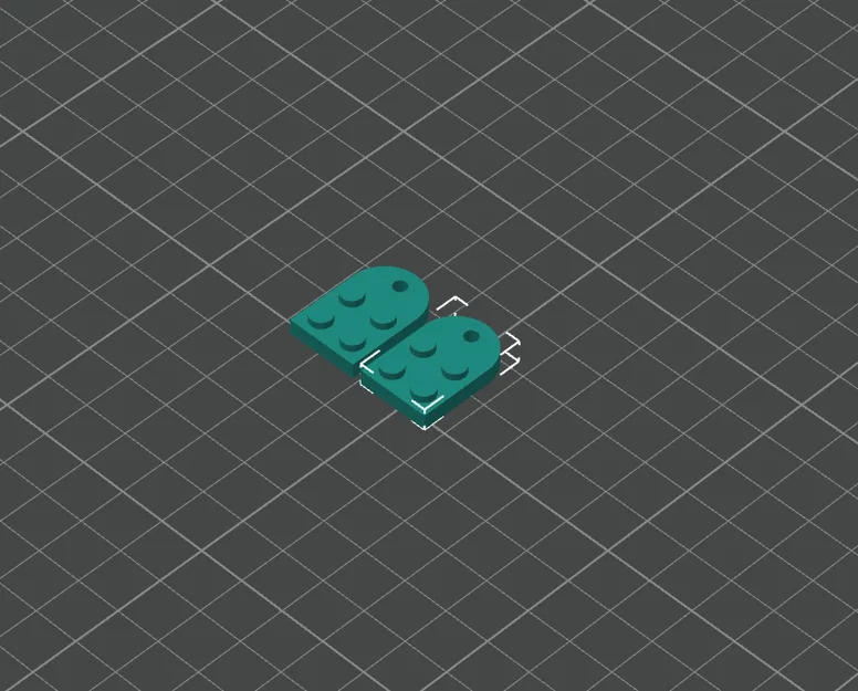 Móc khóa hình trái tim tương thích LEGO tự in 3D cực dễ thương - Image 1