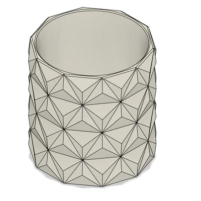 Mẫu Chậu Cây Geometric Hiện Đại In 3D Độc Đáo Cho Bàn Làm Việc