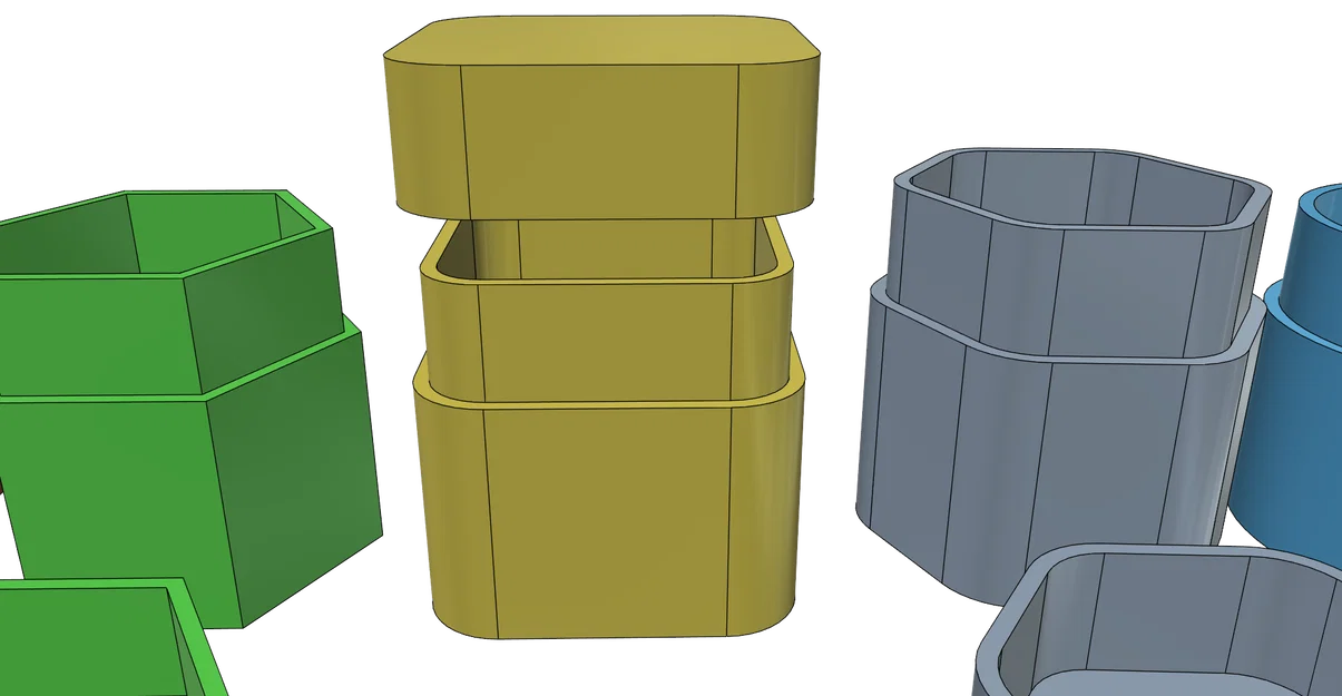 Bộ sưu tập hộp đựng và hũ đa năng in 3D không cần support - Image 7