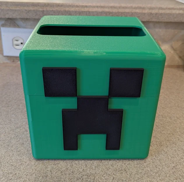 Mô hình hộp đựng quà Valentine Minecraft Creeper 3D tự in - Image 1