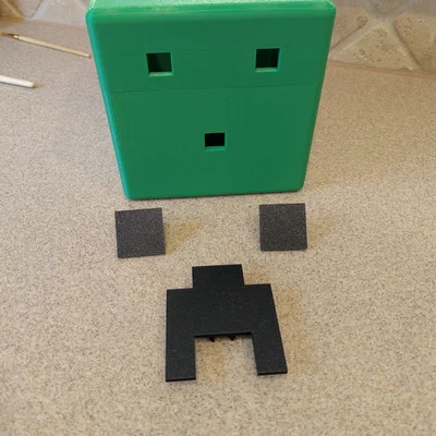 Mô hình hộp đựng quà Valentine Minecraft Creeper 3D tự in