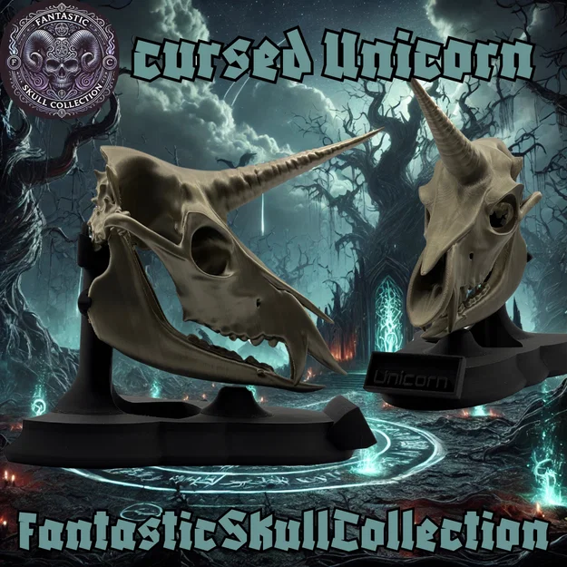 Đầu lâu Kỳ Lân Nguyền Rủa / Cursed Unicorn Skull - Image 3