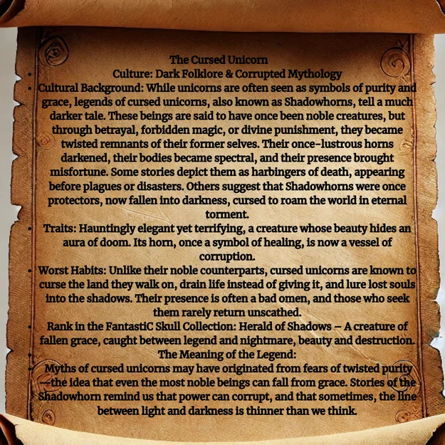 Đầu lâu Kỳ Lân Nguyền Rủa / Cursed Unicorn Skull - Image 9