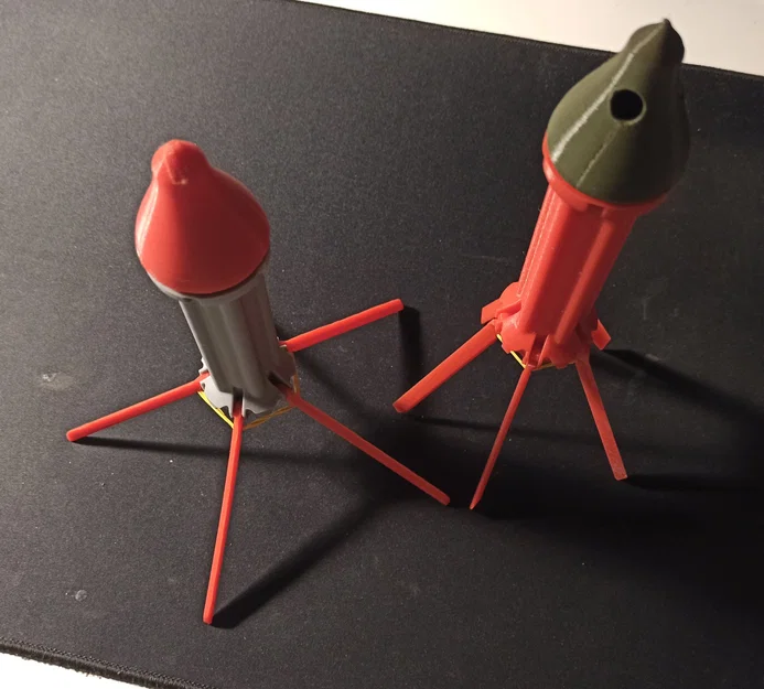 Mô hình tên lửa chạy bằng khí nén CO2 - Thiết kế cho in 3D - Image 1