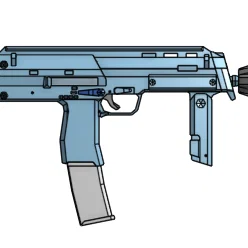 Mô hình súng tiểu liên MP7 in 3D chi tiết cực chất