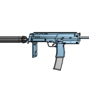 Mô hình súng tiểu liên MP7 in 3D chi tiết cực chất