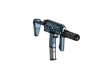 Mô hình súng tiểu liên MP7 in 3D chi tiết cực chất - Image 3