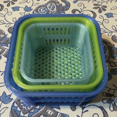 Bộ giỏ đựng trái cây lồng nhau (Fruit Basket) in 3D tiện lợi