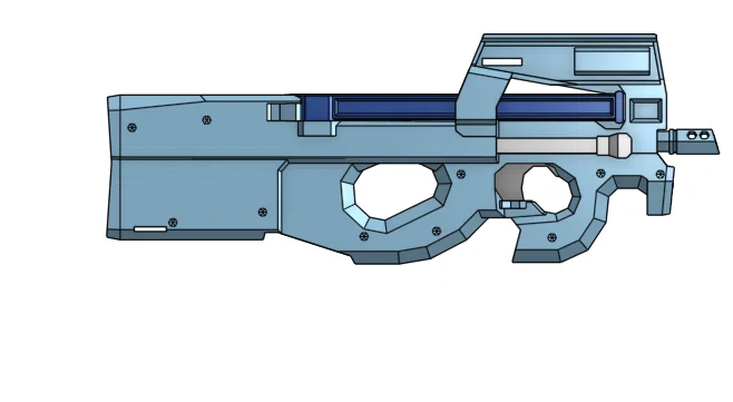 Mô hình súng P90 3D - Tải file in 3D đẹp và chất lượng cao - Image 3