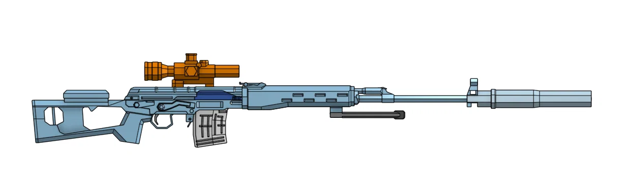Mô hình súng bắn tỉa SVD chi tiết dành cho in 3D - Image 1